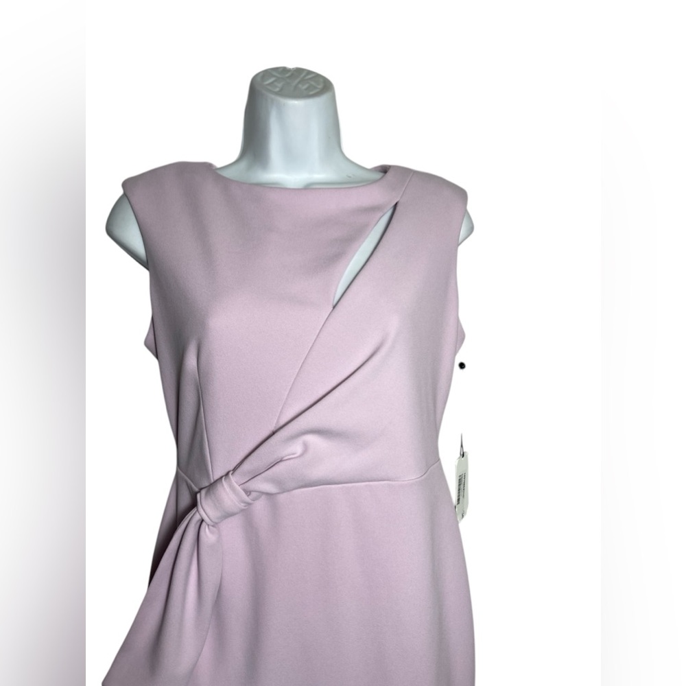 NWT Calvin Klein dress size 4 petite light pink‎ sheath dress with bow 🩷🩷 - Picture 4 of 10